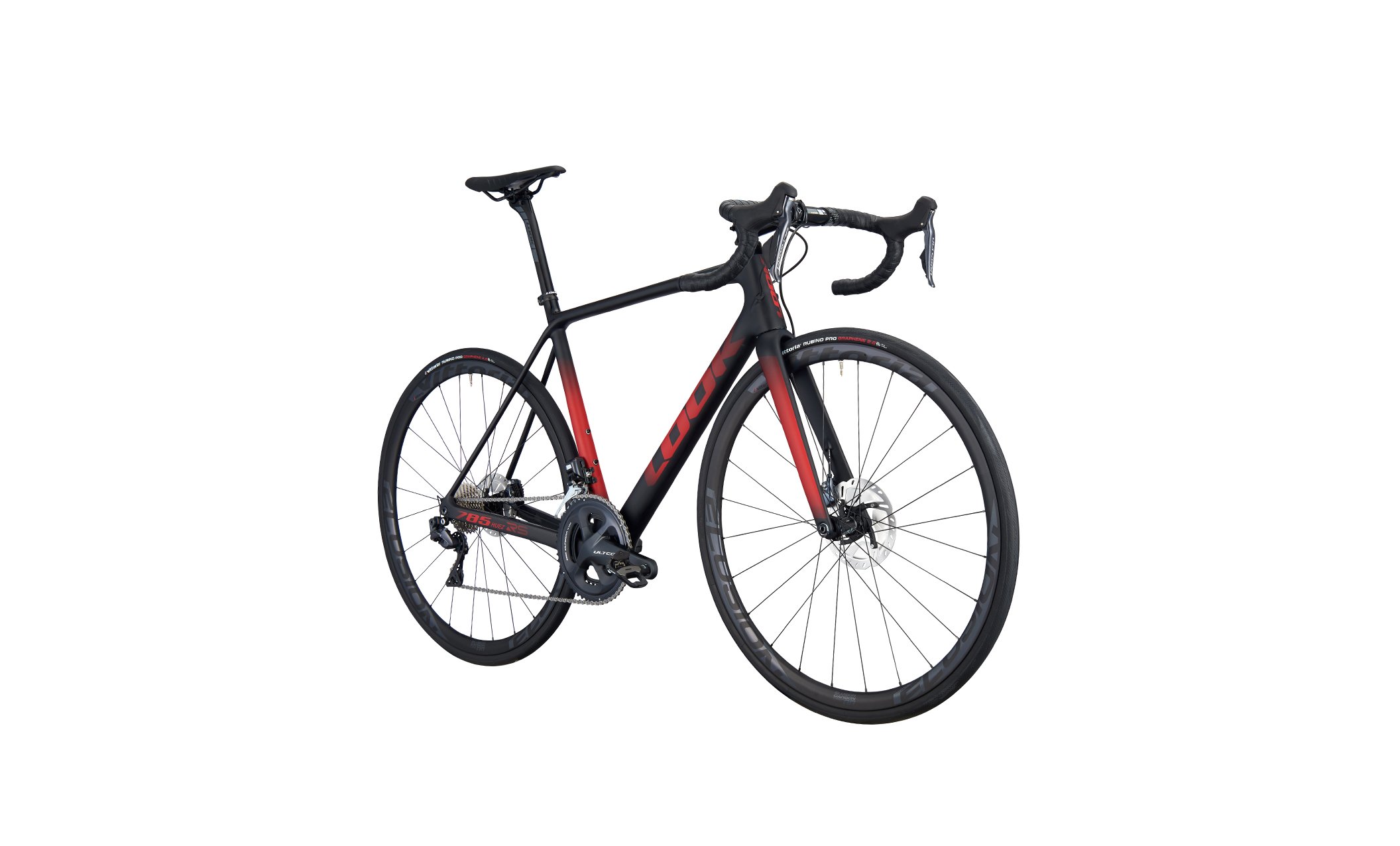785 HUEZ RS DISC BLACK RED GLOSSY MAT